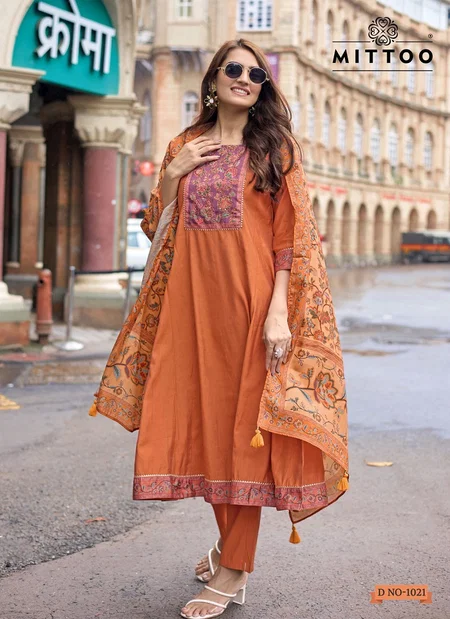 Muskaan Vol 2 By Mittoo Modal Silk Wholesale Kurti With Bottom Dupatta In India
