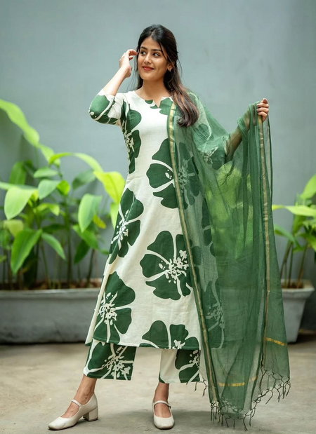 Dhruvi 350 Viscose Kurti With Bottom And Dupatta Suppliers In India
