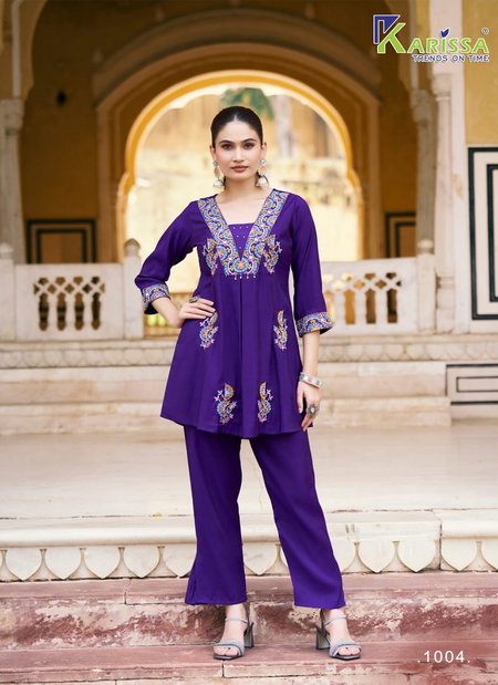 Mushq By Karissa Viscose Roman Co Ord Set Wholesale Market In Surat
