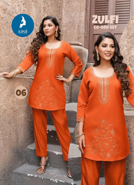 Zulfi By Kaya Casual Wear Vertican Co Ord Set Exporters In India