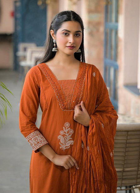 Naisha K 316 Cotton Casual Wear Kurti With Pant Dupatta Best Wholesale Shop In Surat