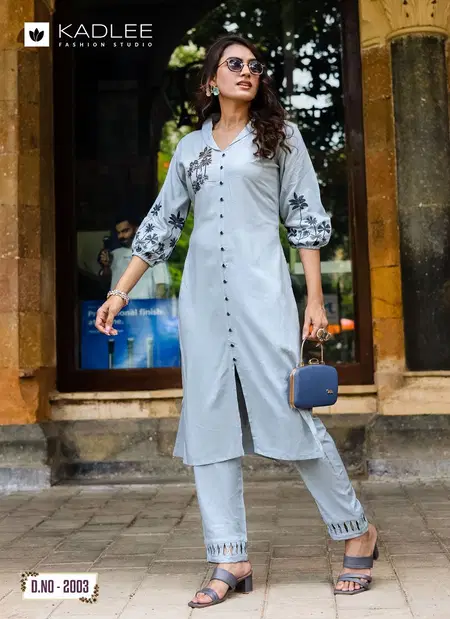 Silver Stone By Kadlee Rayon Kurti With Bottom Wholesale Market In Surat