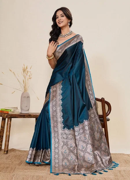 Maahi 199 Soft Banarasi Silk Party Wear Saree Suppliers In India