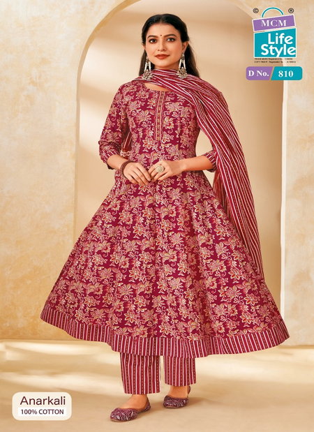 Anarkali Vol 8 By Mcm Cotton Printed Surat Anarkali Kurti Set Wholesale Market