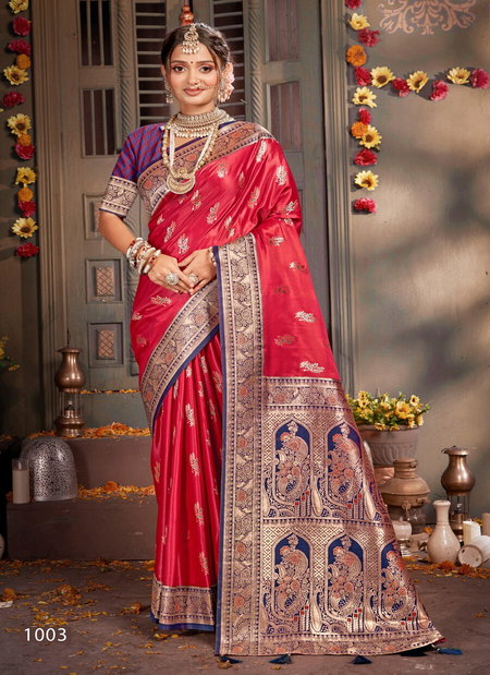 Madhuram Satin Saroski Vol 1 By Saroj Traditonal Satin Silk Saree Suppliers In India