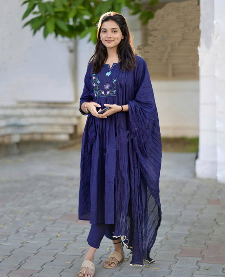 Dhruvi 357 Viscose Occasion Wear Kurti With Pant Dupatta Online Wholesale