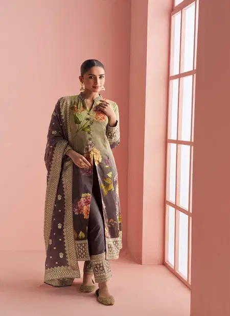Pulkari By Sayuri Premium Silk Embroidery Wholesale Readymade Suits In India

