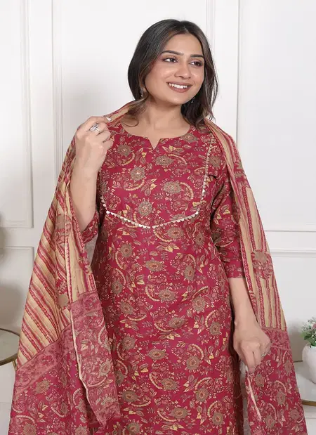 Saina Vol 1 Cambric Cotton Kurti With Bottom Dupatta Wholesale Market In Surat
