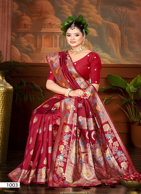 Pushpam Silk Vol 1 By Saroj Traditonal Silk Saree Suppliers In India

