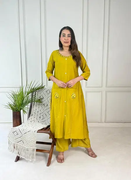 Naisha K 326 Vol 2 Vetican Work Kurti With Pant Casual Wear Best Wholesale Shop In Surat