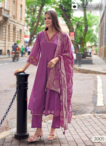 Morni By Kadlee Mull Chanderi Anarkali Kurtis Set Wholesale Market In Surat