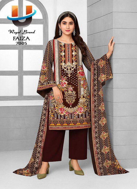 Royal Faiza Vol 7 Fancy Cotton Printed Dress Material Wholesale Price In Surat
