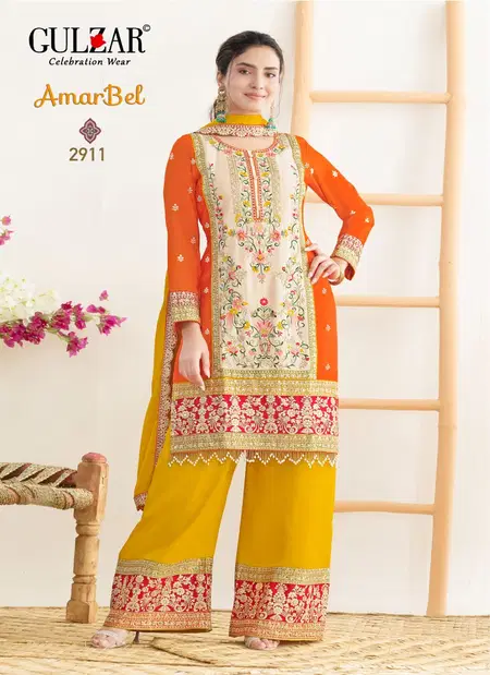 Amarbel By Gulzar Chinon Embroidery Wholesale Readymade Suits In India