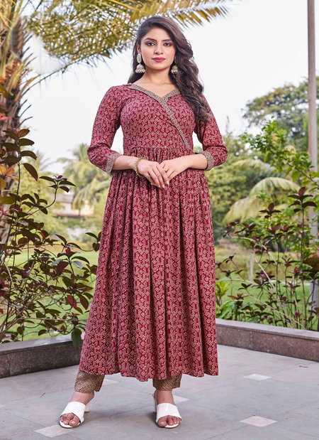 Ctz Laksmipushp Rayon Anarkali Surat Kurti With Bottom Wholesale Market
