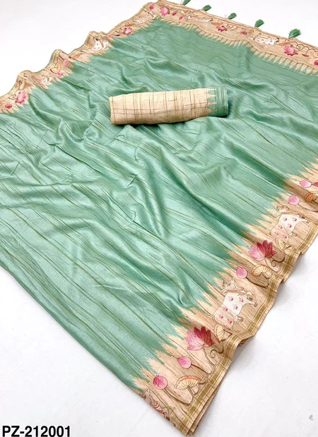 Rajyog Pushpa Zari Pure Tussar Silk Designer Saree Orders In India
