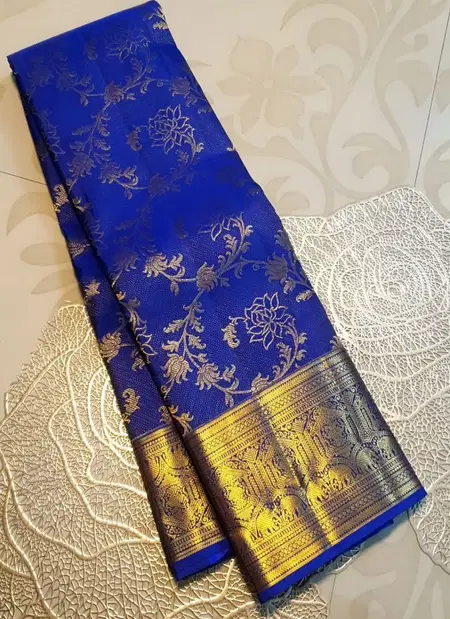 Satani 50197 Banarasi Soft Silk Gold Zari Weaving Wholesale Saree Suppliers In Mumbai
