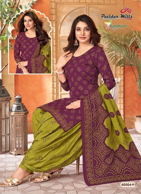 Bandhani Vol 40 By Patidar Cotton Printed Wholesale Dress Material In India