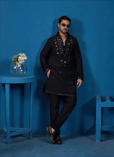 Royal Occasions by Shubhvastra Viscose Silk Mens Kurta Pajama Exporters In India