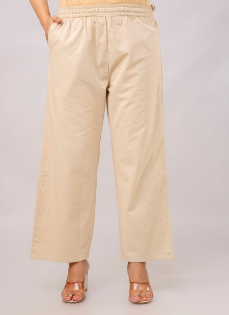 Naisha K 376 Cotton Plazo With Half Elastic And Half Belt Wholesale Market In Surat