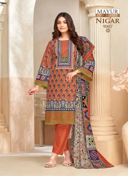 Nigar Vol 9 By Mayur Printed Cotton Dress Material Wholesale Price In Surat
