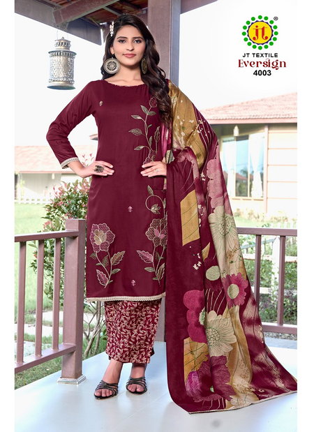 Eversign Vol 4 By Jt Rayon Coding Work Dress Material Wholesale Shop In Surat
