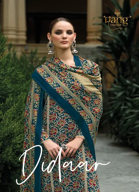 Didaar By Rang Pure Pashmina Embroidery Dress Material Wholesalers In Surat