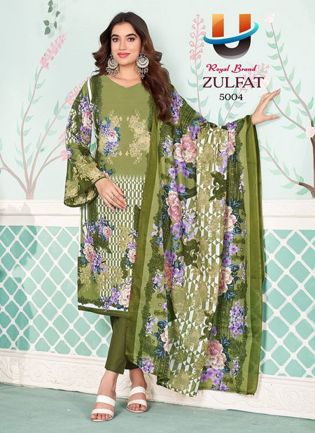 Royal Zulfat Vol 5 Soft Karachi Cotton Printed Dress Material Orders In India