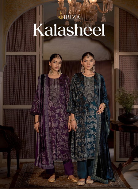 Kalasheel By Ibiza Velvet Brasso Designer Salwar Suits Orders In India