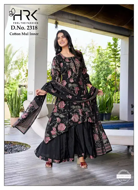 HRK 2118 Mul Chanderi Surat Kurti With Bottom Dupatta Wholesale Market