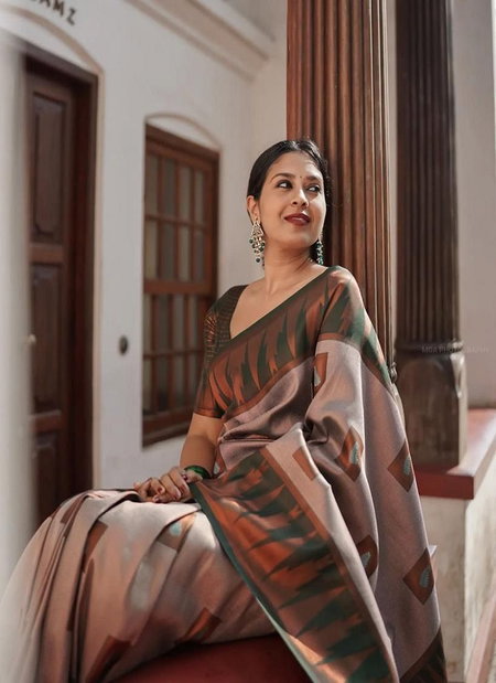 Soft Silk 4073 Soft Lichi Silk Beautiful Rich Pallu Jacquard Work Saree Orders In India