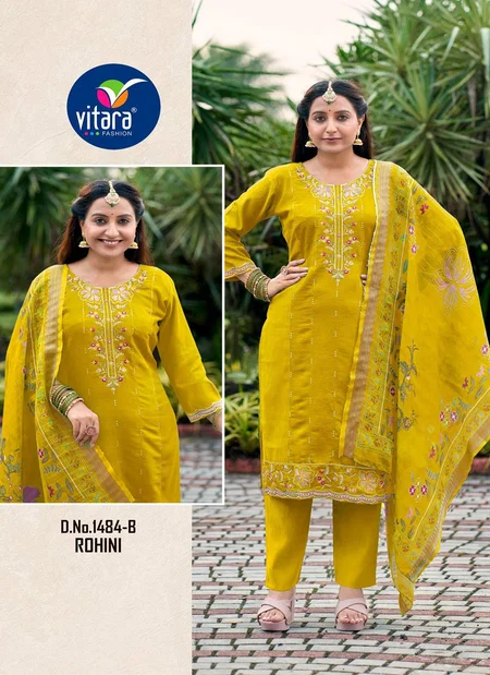 Rohini By Vitara Vetican Surat Kurti With Bottom Dupatta Wholesale Market