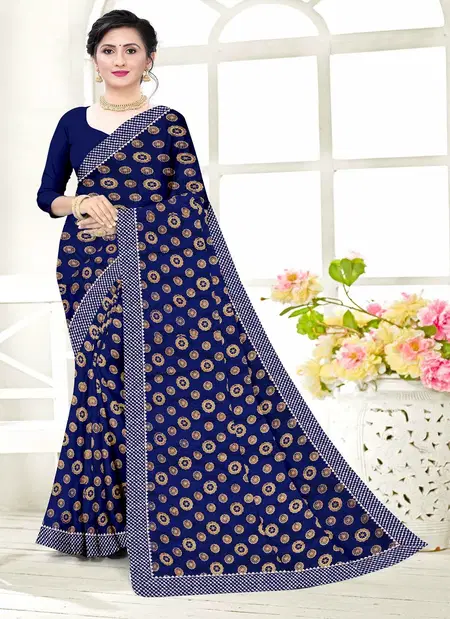 Ronisha 35 Chinon Printed Daily Wear Saree Wholesale Clothing Distributors In India