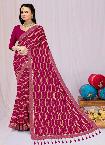 Ronisha 36 Chinon Fancy Daily Wear Saree Wholesale Clothing Suppliers In India