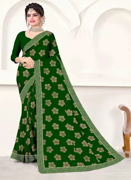 Ronisha 38 Chinon Fancy Daily Wear Saree Wholesale Online
