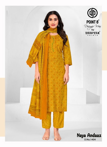 Naya Andaaz Vol 14 By Deeptex Cotton Wholesale Kurti With Bottom Dupatta In India