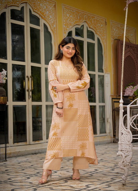 Naisha K 406 Mal Cotton Embroidery Work Stylish Wear Top With Bottom Suppliers In India