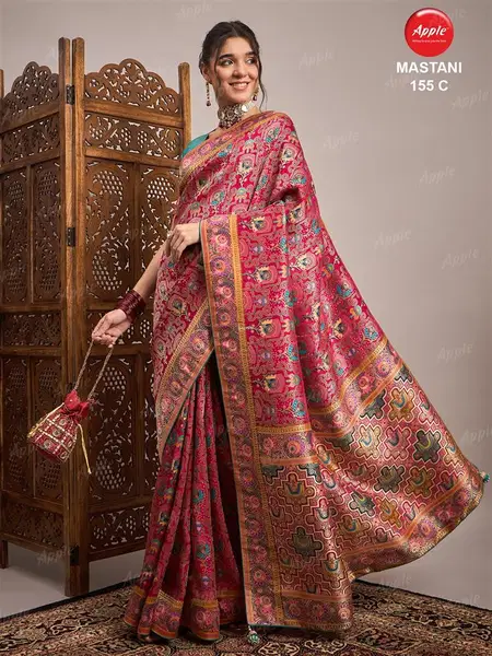 Mastani 155 By Apple Viscose Silk Woven Surat Designer Saree Wholesale Market