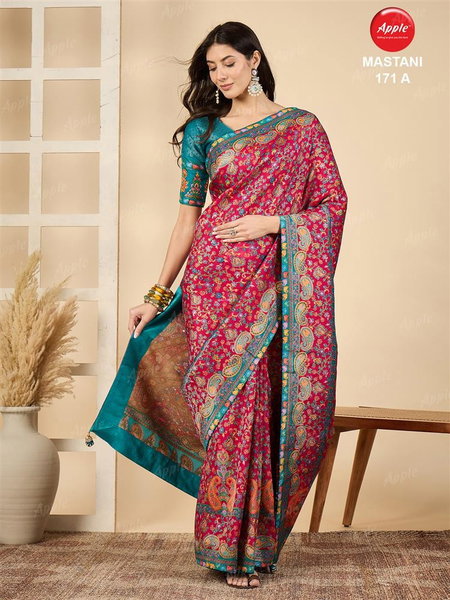 Mastani 171 By Apple Viscose Silk Woven Designer Saree Wholesale Online
