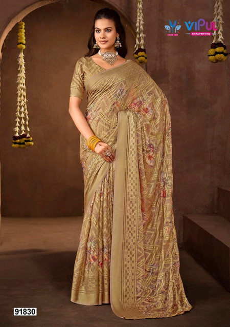 Javitri Vol 3 By Vipul Silk Brasso Wholesale Daily Wear Saree Suppliers In Mumbai

