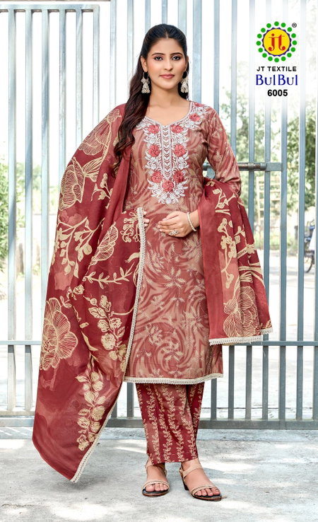 Bulbul Vol 6 By Jt Rayon Embroidery Surat Dress Material Wholesale Market
