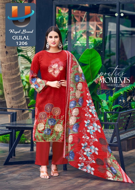 Royal Gulal Vol 12 Soft Cotton Printed Dress Material Wholesalers In Surat