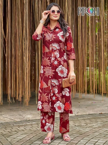 Kimora By Pirohi Viscose Vertican Wholesale Co Ord Set Suppliers In Mumbai
