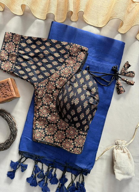 Sccf Ready B Ajrakh Cotton Fancy Saree Collection Wholesale Suppliers In Mumbai