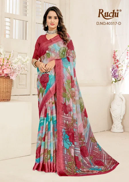 Cherry Vol 59 By Ruchi Chiffon Chiffon Daily Wear Saree Wholesale Market In Surat