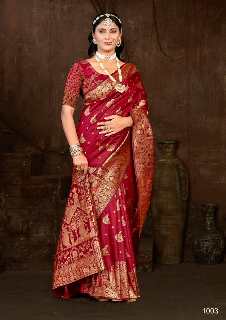 Adhunik Silk Vol 1 By Saroj Silk Wholesale Occasion Wear Saree Suppliers In Mumbai
