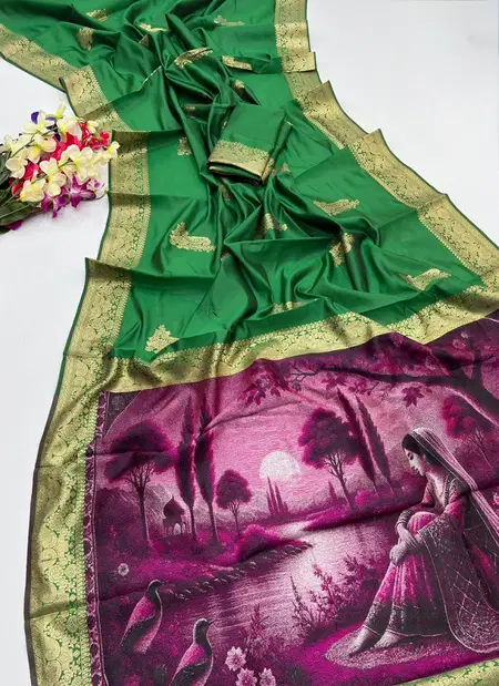 Kc 347 Soft Banarasi Silk Resham Weaved Premium Saree Bulk Orders In India