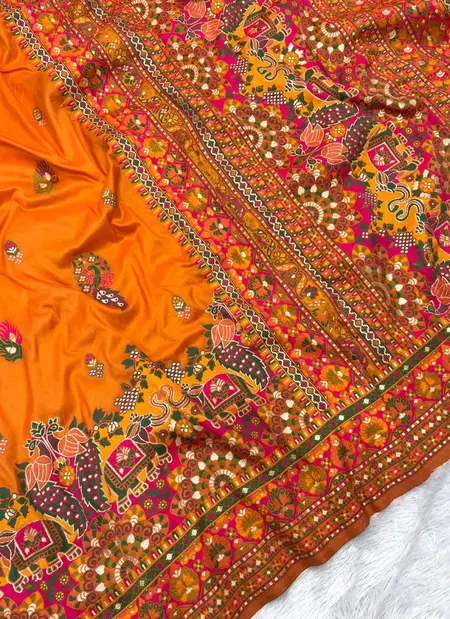 Kc 348 Rajwadi Pashmina Silk Kashmiri Thread Beautiful Saree Online Wholesale