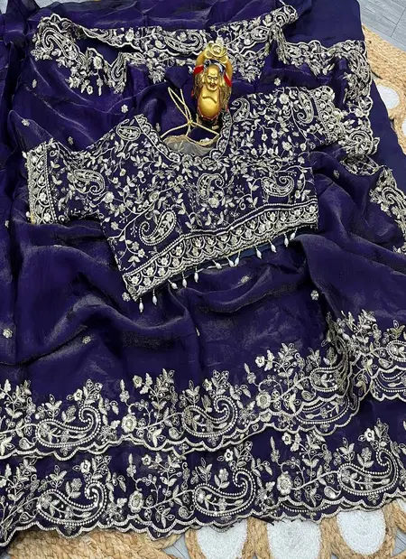 Kc 947 Space Silk Zari Worked Saree Wholesale Suppliers In Mumbai