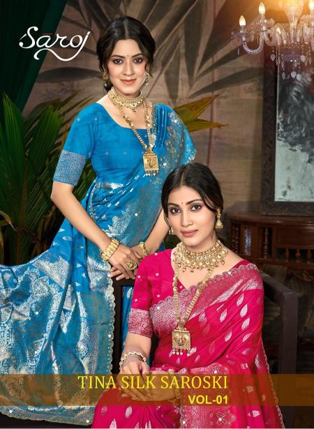 Tina Silk Saroski Vol 1 By Saroj Silk Online Wedding Wear Saree Wholesale