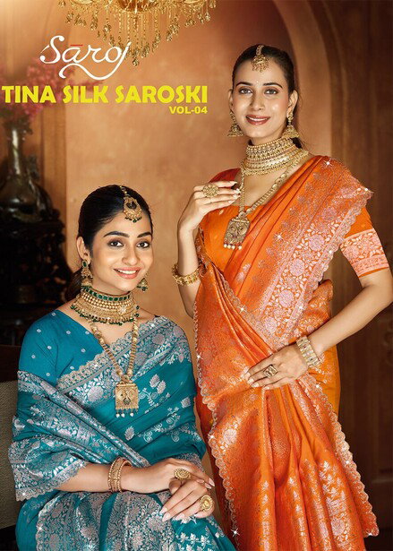 Tina Silk Saroski Vol 4 By Saroj Silk Bulk Wedding Wear Saree Orders In India